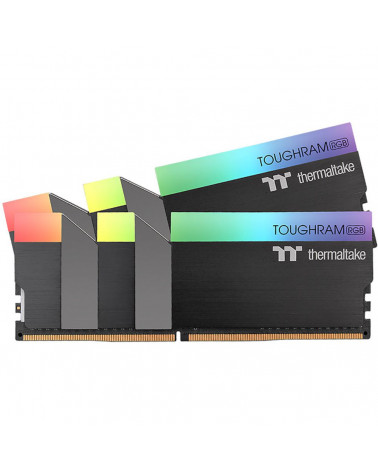 Модуль памяти Thermaltake TOUGHRAM RGB Black Gaming Memory R009D408GX2-3600C18B 16GB DDR4 3600 DIMM Non-ECC, CL18, 1.35V, Heat S