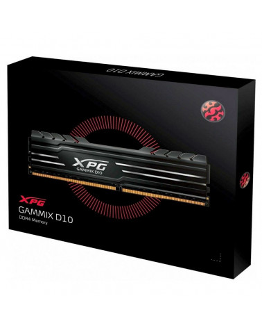 Модуль памяти ADATA XPG GAMMIX D10 Black Gaming Memory AX4U320016G16A-DB10 32GB DDR4 3200 DIMM Non-ECC, CL16, 1.35V, Heat Shield