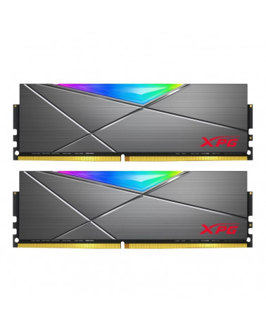 Модуль памяти ADATA XPG SPECTRIX D50 RGB Grey Gaming Memory AX4U320016G16A-DT50 32GB DDR4 3200 DIMM Non-ECC, CL16, 1.35V, Heat S