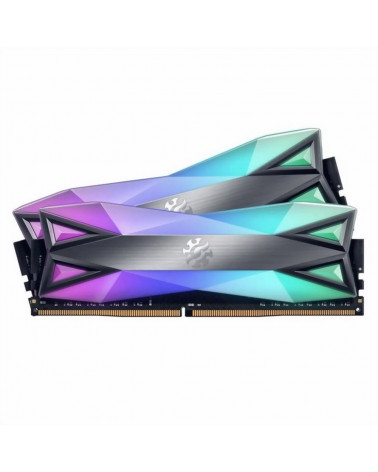 Модуль памяти ADATA XPG SPECTRIX D60G RGB Grey Gaming Memory AX4U32008G16A-DT60 16GB DDR4 3200 DIMM Non-ECC, CL16, 1.35V, Heat S