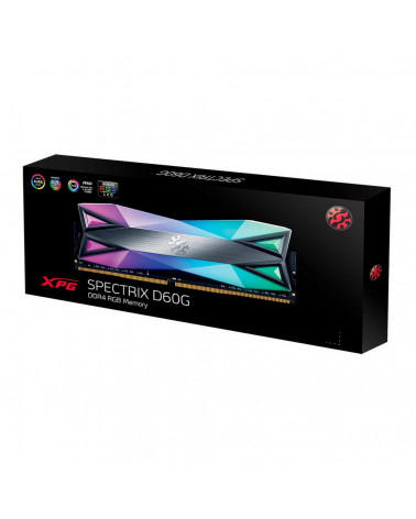 Модуль памяти ADATA XPG SPECTRIX D60G RGB Grey Gaming Memory AX4U32008G16A-ST60 8GB DDR4 3200 DIMM Non-ECC, CL16, 1.35V, Heat Sh