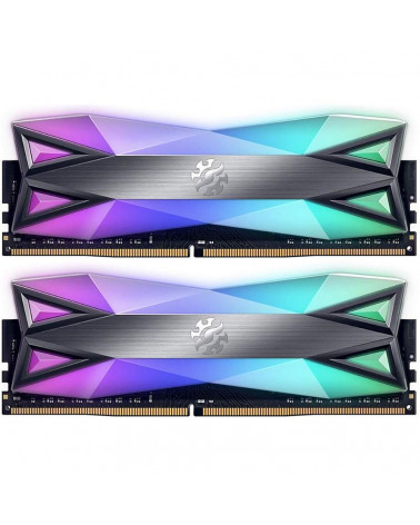 Модуль памяти ADATA XPG SPECTRIX D60G RGB Grey Gaming Memory AX4U360016G18I-DT6032GB DDR4 3600 DIMM Non-ECC,CL18, 1.35V, Kit 2x1