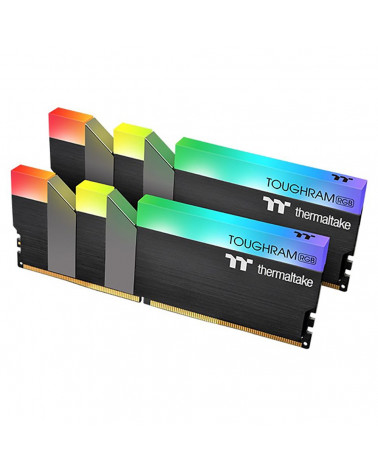 Модуль памяти Thermaltake TOUGHRAM RGB Racing Green Gaming Memory RG28D408GX2-3600C18A 16GB DDR4 3600 DIMM  Non-ECC, CL18, 1.35V