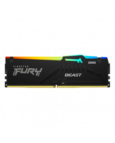 Модуль памяти Kingston 16GB Kingston DDR5 5200 DIMM FURY Beast Black XMP Gaming Memory KF552C40BBA-16 Non-ECC, CL40, 1.25V, 1RX8