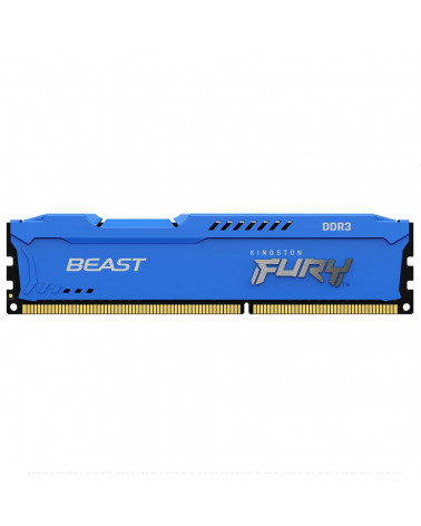 Модуль памяти Kingston 4GB DDR3 1600MHz DIMM FURY Beast Blue CL10, 1.5V, Non-ECC 