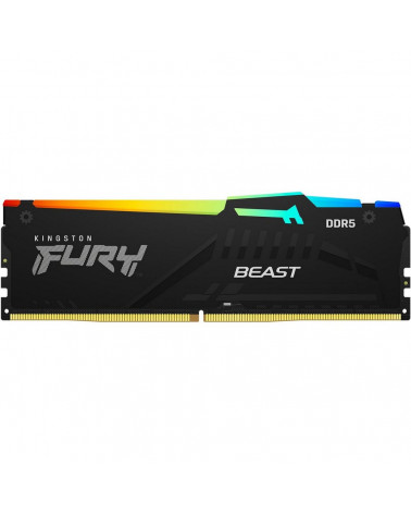 Модуль памяти Kingston 32GB DDR5 5600 DIMM FURY Beast Black RGB Non-ECC,  CL40, 1.25V,RTL 