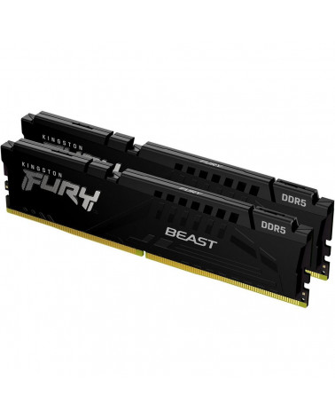 Модуль памяти Kingston 64GB DDR5 5600 DIMM FURY Beast Black kit 2*32,Non-ECC,  CL40, 1.25V, 288-pin RTL 