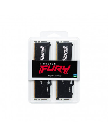 Модуль памяти Kingston 16GB DDR5 5200 DIMM FURY Beast Black RGB EXPO kit 2*8gb, Non-ECC, 1RX16 36-40-40 1.25V 288-pin 16Gbit 