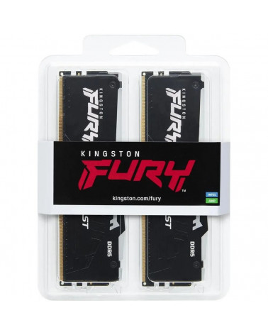 Модуль памяти Kingston 32GB DDR5 5600 DIMM FURY Beast Black RGB EXPO Non-ECC Unbuffered DIMM (Kit 2*16gb) 1RX8 36-38-38 1.25V 28