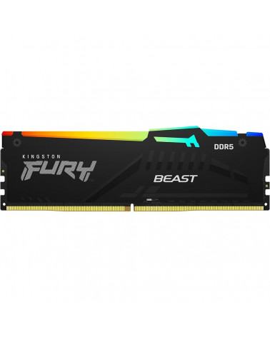 Модуль памяти Kingston 16GB DDR5 5600 DIMM FURY Beast Black RGB EXPO Non-ECC Unbuffered, 1RX8 36-38-38 1.25V 288-pin 16Gbit 