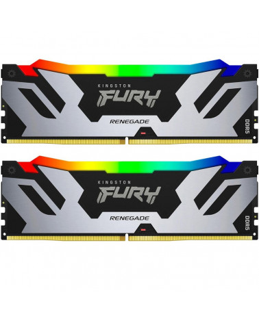 Модуль памяти Kingston 32GB DDR5 7200 FURY Renegade Silver RGB Non-ECC Unbuffered DIMM (Kit 2*16gb) 1RX8 38-44-44 1.45V 288-pin 