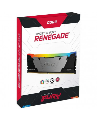 Модуль памяти Kingston 8GB DDR4 3200 FURY Renegade RGB Black XMP Non-ECC Unbuffered DIMM (Single Module) 1RX8 16-18-18 1.35V 288