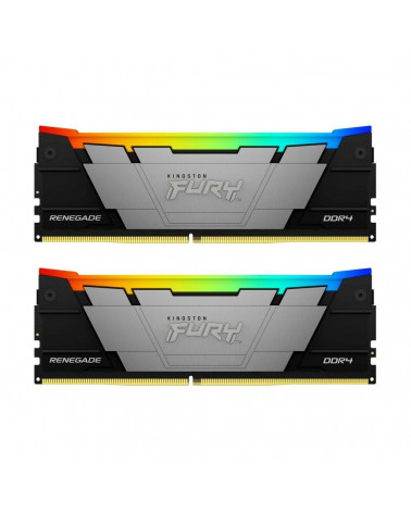 Модуль памяти Kingston 32GB DDR4 3200 FURY Renegade RGB Black XMP Non-ECC Unbuffered DIMM (Kit 2*16gb) 2RX8 16-18-18 1.35V 288-p