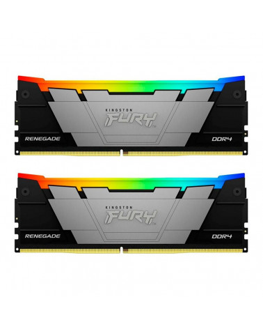 Модуль памяти Kingston 64GB DDR4 3200 FURY Renegade RGB Black XMP Non-ECC Unbuffered DIMM (Kit 2*32gb) 2RX8 16-19-19 1.35V 288-p