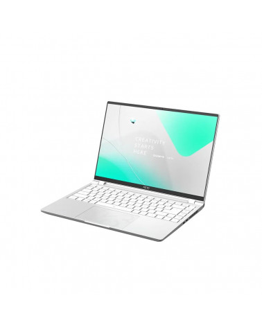 Ноутбук AERO 14 Core i7-13700H/16Gb/SSD1Tb/RTX 4050 6Gb/14"/OLED/QHD+/90Hz/noOS/silver (BMF-72KZBB4SD) 