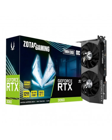 Видеокарта Zotac RTX3060 Twin Edge OC 12GB GDDR6 192bit DVI HDMI 3xDP LHR RTL 10 (622830) (ZT-A30600H-10M) 