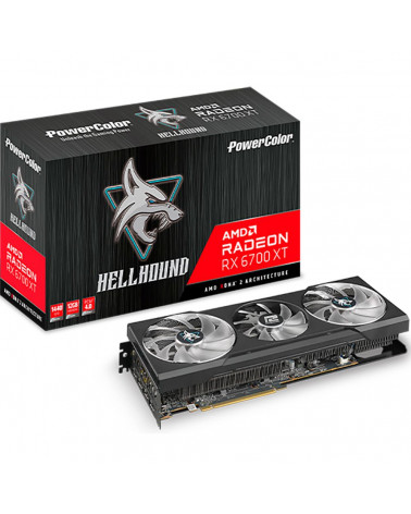 Видеокарта PowerColor RX6700XT Hellhound 12GB GDDR6 192bit HDMI 3xDP RTL 5 (173373) (AXRX 6700XT 12GBD6-3DHL) 