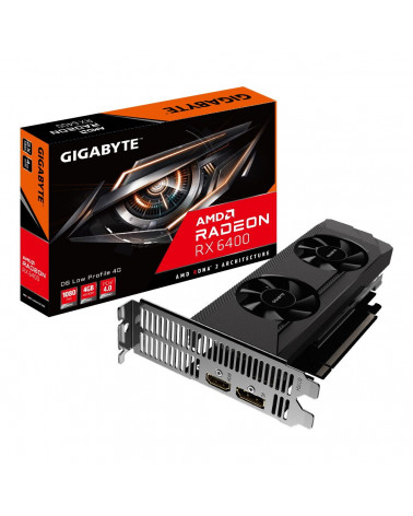 Видеокарта Gigabyte RX6400 EAGLE 4G GDDR6 64bit HDMI DP GDDR6 64bit HDMI DP Low Profile (GV-R64D6-4GL) (310530) 20 