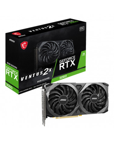 Видеокарта MSI RTX3060 VENTUS 2X 8G OC 8GB GDDR6 128bit HDMI 3xDP RTL (029063) 