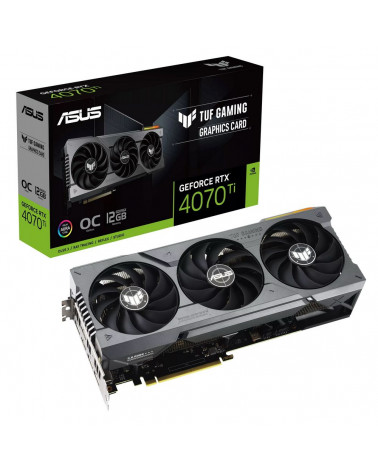 Видеокарта ASUS TUF-RTX4070TI-O12G-GAMING /RTX4070TI,HDMI*2,DP*3,12G,D6X (90YV0IJ0-M0NA00) /RTX4070TI,HDMI*2,DP*3,12G,D6X (90YV0