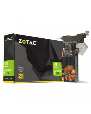 Видеокарта Zotac GT710 2GB DDR3 64-bit 954/1600 HDCP DVI HDMI VGA Lite Pack 