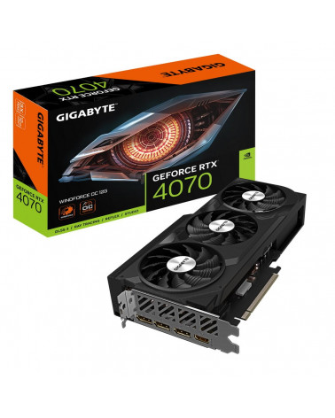 Видеокарта Gigabyte RTX4070 WINDFORCE OC 12GB GDDR6X 192-bit DPx3 HDMI (GV-N4070WF3OC-12GD) 