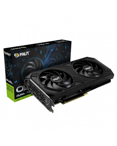 Видеокарта Palit RTX4070 DUAL OC 12GB GDDR6X 192bit 3-DP HDMI 