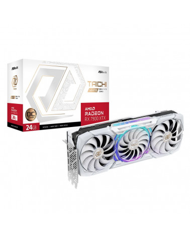 Видеокарта ASRock RX7900XTX Taichi White 24GB OC GDDR6 384-Bit DPx3 HDMI 3FAN RTL 