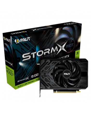 Видеокарта Palit RTX4060Ti StormX 8GB GDDR6 128-bit DPx3 HDMI 1FAN RTL 