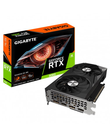 Видеокарта Gigabyte RTX3060 GAMING OC 8GB GDDR6 128bit 2xHDMI 2xDP 2FAN RTL 