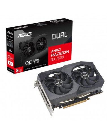 Видеокарта ASUS DUAL-RX7600-O8G-V2 /RX7600,HDMI,DP*3,8G,D6