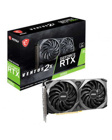 Видеокарта MSI RTX3060 VENTUS 2X 12GB GDDR6 192bit 3xDP HDMI RTL 12GB GDDR6 192bit 3xDP HDMI RTL 10 (793814) 