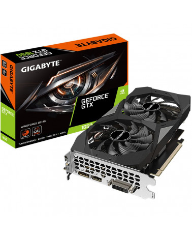 Видеокарта Gigabyte GTX1650 D6 WINDFORCE OC 4GB GDDR6 128-bit DVI HDMI DP 2FAN RTL 