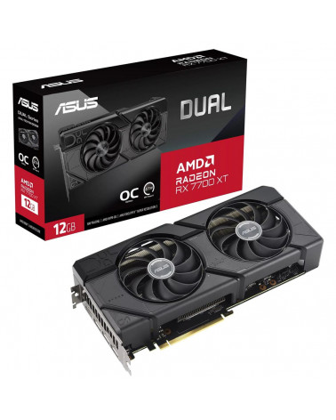 Видеокарта ASUS DUAL-RX7700XT-O12G /RX7700XT,HDMI,DP*3,12G,D6