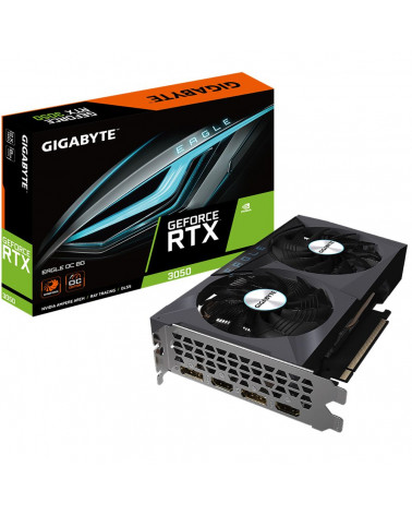 Видеокарта Gigabyte RTX3050 EAGLE OC 6GB GDDR6 128-bit HDMIx2 DPx2 2FAN RTL 