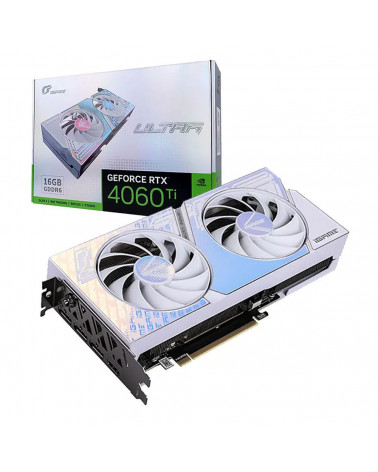 Видеокарта Colorful RTX4060Ti Ultra W DUO OC 16GB-V 128-bit GDDR6 DPx3 HDMI 2FAN RTL 