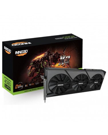 Видеокарта INNO3D RTX4080 SUPER X3 16GB GDDR6X 256-bit 3xDP HDMI 3FAN 