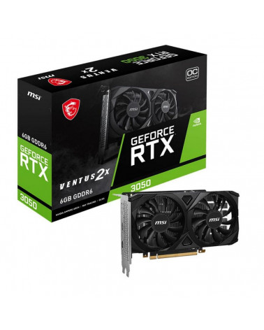 Видеокарта MSI RTX3050 VENTUS 2X 6G OC GDDR6 96bit DP 2xHDMI 2FAN 