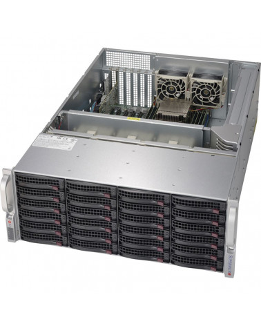 Корпус SuperMicro SuperMicro CSE-846BE1C-R1K03JBOD 4U, SC846B SAS3 24 Drive JBOD w/ Single Expander, 2x 1000W 