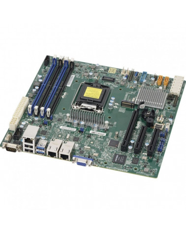 Материнская плата SuperMicro SuperMicro MBD-X11SSH-F-B Micro-ATX LGA 1151 64GB Unbuffered ECC UDIMM DDR4-2400MHz, in 4 DIMM slot