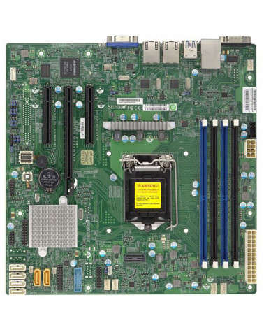 Материнская плата SuperMicro SuperMicro MBD-X11SSL-F-B Micro-ATX LGA 1151 64GB Unbuffered ECC UDIMM DDR4-2400MHz, in 4 DIMM slot