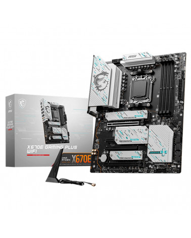 Материнская плата MSI X670E GAMING PLUS WIFI\601-7E16-010,10\801-7E16-001\STD OPT:A X670E GAMING PLUS WIFI,X670,AM5,4DDR5 3PCI-E