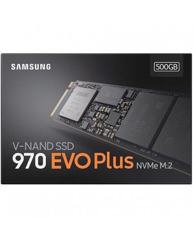 Твердотельный накопитель SSD Samsung 970 EVO Plus M.2 2280 MZ-V7S500BW 500GB Client SSD  PCIe Gen3x4 with NVMe, 3500/3200, IOPS 