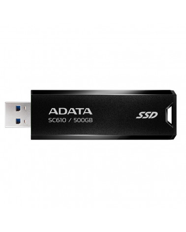 Твердотельный накопитель SSD ADATA 500GB SC610 BOXBLACK/RED  USB 3.2 Gen2 Type-A, 550/500, SC610-500G-CBK/RD 