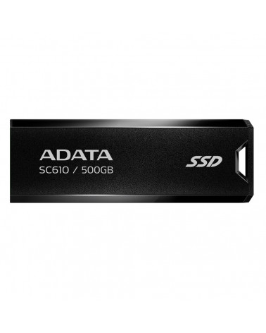 Твердотельный накопитель SSD ADATA 500GB SC610 BOXBLACK/RED  USB 3.2 Gen2 Type-A, 550/500, SC610-500G-CBK/RD 