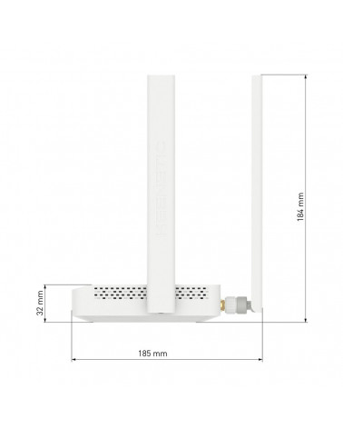 KN-2212 Keenetic Runner 4G
Интернет-центр с модемом 4G, Mesh Wi-Fi N300 и 4-портовым Smart-коммутатором 