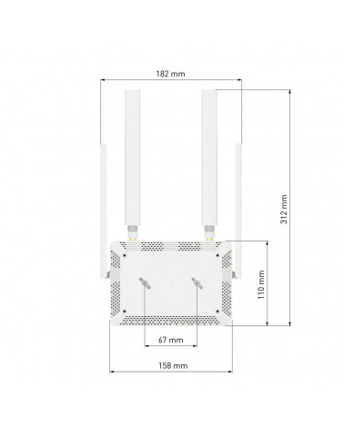 KN-2212 Keenetic Runner 4G
Интернет-центр с модемом 4G, Mesh Wi-Fi N300 и 4-портовым Smart-коммутатором 