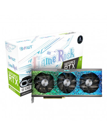 Видеокарта Palit RTX3070Ti GAMEROCK OC 8GB |NED307TT19P2-1047G| GDDR6X 256bit 3-DP HDMI 