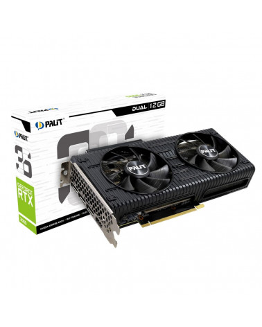 Видеокарта Palit RTX3060 DUAL 12GB |NE63060019K9-190AD| GDDR6 192bit 3-DP HDMI 242423 