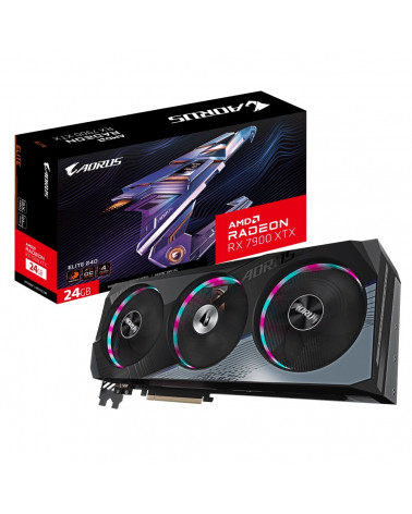 Видеокарта AORUS RX7900XTX AORUS ELITE 24GB GDDR6 384-bit HDMIx2 DPx2 GDDR6 384-bit HDMIx2 DPx2 